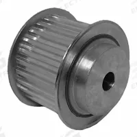DAYTON Timing Pulley: Trapezoidal, Plain, For T5 Timing Belt Section, For 25 mm Belt Wd, 27 Teeth (MPN 36T5/27-2). Key specifications — Brand: DAYTON; Tooth Profile: Trapezoidal; Finish: Plain.