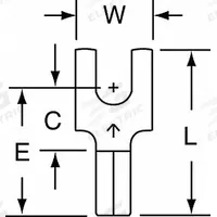 3M Fork Terminals: Bare, #6 Stud Size, 16 AWG – 14 AWG Wire Range, Block Fork, 600 V (MPN MU14-6FBHTK). Key specifications — attr1307966: Butted; attr1307963: MU14-6FBHTK; attr1307967: 3M; attr1307972: MU14.