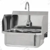 SANI-LAV Hands-Free Sink: 1 Stations, 7 in Bowl Dp, 17 in Bowl Lg, 14 in Bowl Wd, Faucet Included (MPN ES2-507L-0.5). Key specifications — Includes Side Splash: Side Splash Included; Series: Stainless Steel Hand Wash Sink; Brand: SANI-LAV; Power Source: AC Powered.