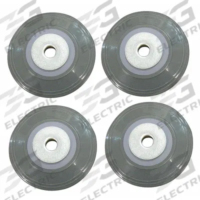 APPROVED VENDOR Bumper Set: Rod Design (No ) Hooks, 4 in Overall Wd, Polyurethane - Rack Accessories