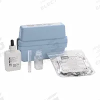 HACH Water Quality Test Kit: Calcium Carbonate/Hardness, 1 to 30 gpg CaCO₃, 30 gpg, 100 Tests (MPN 145400). Key specifications — Includes: Measuring Tube; Range: 1 to 30 gpg CaCO₃; Sensitivity: 30 gpg; Test Parameters: Hardness.