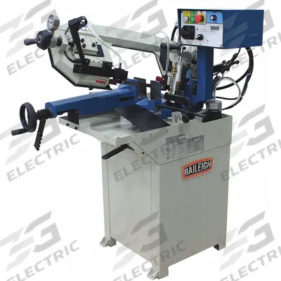 BAILEIGH INDUSTRIAL Band Saw: 8 1/4 in x 6 11/16 in, 66 to 280 SFPM, 0° Left to 60° Right - Mitering Manual Horizontal Band Saws