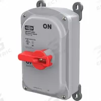 HUBBELL WIRING DEVICE-KELLEMS Disconnect Switch: Non-Fusible, 30 A, Three Phase, 600V AC (MPN HBLDS30). Key specifications — Environment: Indoor/Outdoor; Phase: Three; Handle Color: Red; Housing Material: PBT; Standards: UL Listed; Brand: HUBBELL WIRING DEVICE-KELLEMS; For Environment: Indoor & Outdoor Rated.