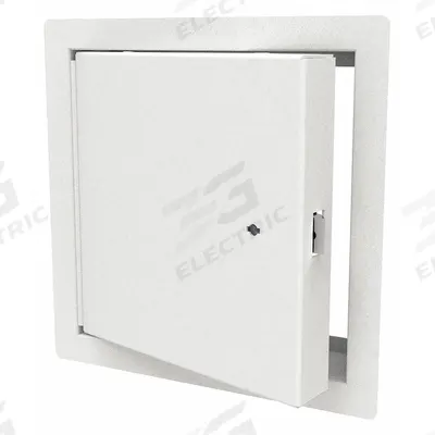 BABCOCK-DAVIS Access Door: 12 in Ht, 12 in Wd, Piano Hinge, Exposed Flange, Steel - Locking Access Doors