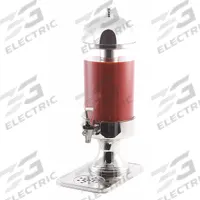 SPRING USA Beverage Dispenser: 1.9 gal, Clear/Silver, Acrylic, Round, 1 Dispensers, 25 in Overall Ht (MPN 2525-6/7). Key specifications — Material: Acrylic; Manufacturer Part Number: 2525-6/7; Brand: SPRING USA.
