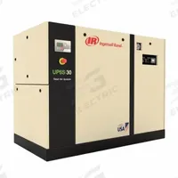 INGERSOLL RAND Rotary Screw Air Compressor: 30 hp, 107 cfm, 200V AC, Three Phase (MPN UP6S-30-150). Key specifications — attr48606: Three; attr48593: 200V AC; attr48578: INGERSOLL RAND; attr110305: Included.