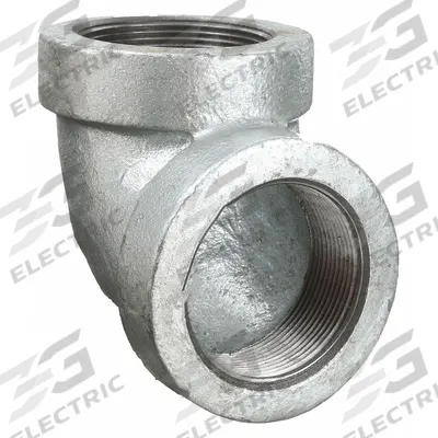 Grainger Metal Pipe Elbow: 90° Elbow, 1 1/4 in x 1 1/4 in, Malleable Iron - Medium-Pressure Threaded Pipe Fittings
