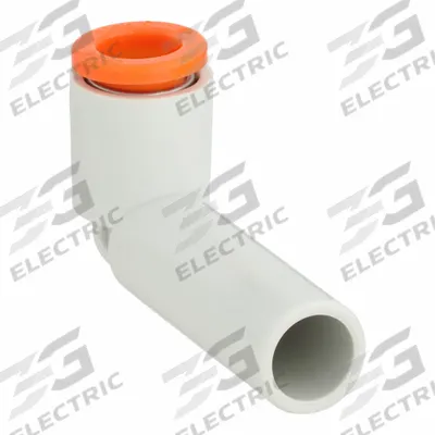 SMC Push-Fit Elbow Fitting: 10 mm OD x 12 mm OD Size, Push-to-Connect x Push-to-Connect - Polybutylene & Brass Tube Fittings