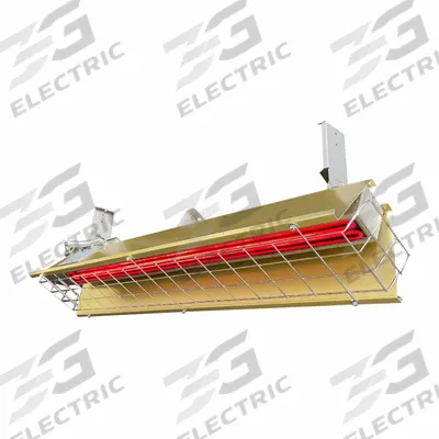 FOSTORIA Electric Infrared Heater: 1450 W Watt Output, 120V AC, 1 Phase, Hardwired - Indoor/Outdoor Suspended Infrared Radiant Electric Ceiling Heaters