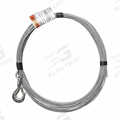 OZ LIFTING PRODUCTS Cable Assembly: Cable, 90 ft Line Lg - Cables for Davit Cranes