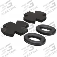 3M PELTOR Replacement Ear Muff Pad Kit: 31 dB NRR, Electrically Insulated, Foam/Polyurethane/PVC (MPN HYX5). Key specifications — Compatible with Series: X-Series X5; Includes: Replacement Ear Cushions; Sub-brand: PELTOR(TM); Electrically Insulated: Yes; Cushion Material: Foam; Insert Material: Foam; Compatible Manufacturer Model Number: X5P5E; Compatible with Grainger Part Number: 798LA3.