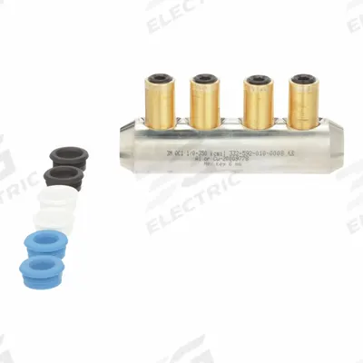 3M Mechanical Connector: For Wire Size 1/0 AWG – 350 kcmil - In-Line Splice Connectors with Shearbolts
