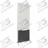 VERSARE Room Divider: 1 Panels, Opaque, Charcoal Gray Panel, 76 in Overall Ht, 26 1/2 in Overall Wd (MPN 1200005). Key specifications — Ballistic Standards: NIJ Level III-A; Frame Finish: Anodized; Frame Material: Aluminum; Mounting Location: Freestanding; Panel Color: Charcoal Gray; Panel Surface Material: Fabric.