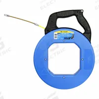IDEAL Fish Tape: 100 ft Lg, Manual Wind Tape Retraction, 500 lb/in Tensile Strength, 12 in Case Dia (MPN 31-661). Key specifications — attr306613: 31-661; attr306630: Handle; attr306618: (2) AAA Batteries; attr306631: Rotating; attr306616: IDEAL; attr542118: Manual Wind; attr544274: 12 in.
