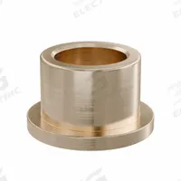 Flanged Sleeve Bearing: Bronze, SAE 841, 15 mm Bore, 21 mm OD, 16 mm Lg, -35°F to 300°F, 10 PK (MPN FFM1521-16B). Key specifications — System of Measurement: Metric; Material Grade: SAE 841; Flange Type: Flanged; Brand: OILITE.