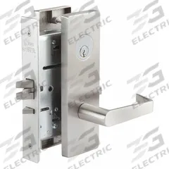 PDQ Door Lockset: Storeroom Lever Locksets, Stainless Steel, ADA Compliant, LFIC (MPN MR115PJEW630RHCLDSCC). Key specifications — Ligature Resistance: Not Ligature-Resistant; Brand: PDQ; Lockset Function ANSI Code: F07; Visual Indicator Message: No Message; Lockset Style: Philadelphia; ADA Compliant: Yes; Finish: Satin Stainless Steel : Stainless Steel.