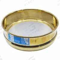 EISCO SCIENTIFIC Standard Stainless Steel Cloth Test Sieve: Stainless Steel, 8 in Outside Dia (MPN BI0139BRE). Key specifications — Screen Material: Stainless Steel; Brand: EISCO SCIENTIFIC; Frame Material: Brass; Standards: AASHTO M92; US Standard Screen Size: #120.