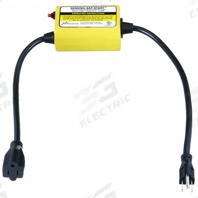 SENSING-SAF-STARTS Anti-Restart Device: 2 1/10 ft Lg, 5-15P Plug, 5-15R Receptacle, 120V AC - Anti-Restart Cords