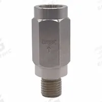 RAY Pressure Gauge Snubber: Stainless Steel, Piston, Stainless Steel, 6,000 psi Max. Pressure (MPN 055SS). Key specifications — Snubber Type: Piston; Brand: RAY; Material: Stainless Steel; Compatible Liquids and Gases: Air.