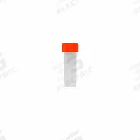 APPROVED VENDOR 7.0 mL Transport Vials with Caps: Transport, Polypropylene, 7 mL, Orange, Natural (MPN 2403007E60E1). Key specifications — Neck Size: 17 mm; Self-Standing: Self-Standing; Closure Color: Orange; Brand: APPROVED VENDOR; Vial Type: Transport; Body Color: Natural; Includes Closure: Yes; Bottom Shape: Round.