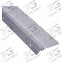 NATIONAL GUARD Door Weatherstripping: Brush Insert, 8 ft Lg, 2 7/8 in Wd, 2 in Ht (MPN G622A-96"). Key specifications — Insert Material: Nylon; Flange Material: Aluminum; Brand: NATIONAL GUARD.