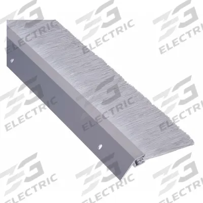 NATIONAL GUARD Door Weatherstripping: Brush Insert, 8 ft Lg, 2 7/8 in Wd - Metal Leaf Weatherstripping