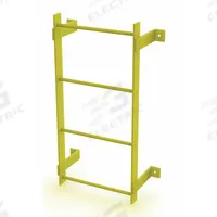 TRI-ARC Ladder,Steel,Standard Fixed,4-Rung: 4 ft Overall Ht, 25 in Overall Wd, Steel, 4 Rungs (MPN WLFS0104-Y). Key specifications — Brand: TRI-ARC; Number of Sections: 1.
