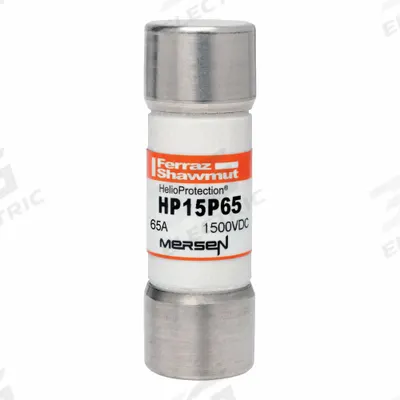 MERSEN Solar Fuse: HP15P Series, Gen Purpose, 65 A - Fast-Acting Cylindrical Fuses
