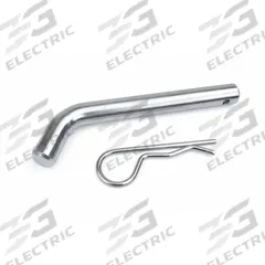 REESE Pin and Clip: 2 in_2 1/2 in Compatible Hitch Size, 5/8 in Pin Dia, V, 3 1/2 in Overall Lg (MPN 7057720). Key specifications — Material: Steel; Vehicle Class: V; Finish: Bright Zinc; Includes: Clip; Brand: REESE.