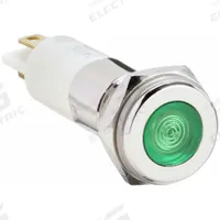 APPROVED VENDOR Flush Panel Light: 10 mm Panel Mounting Hole Dia, LED, Green, Flush Head, H10 (MPN 24M101). Key specifications — Brand: APPROVED VENDOR; Electrical Connection: 0.11 Male Quick Disconnect.