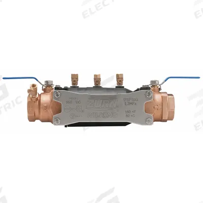 ZURN WILKINS Backflow Preventer: 350, 2 in Pipe Size, Flange x Flange, 16 in Overall Lg - Zurn Double Check Backflow Preventers