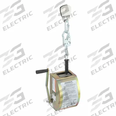 MILLER BY PIP Manhandler Winch: 350 lb Winch Wt Cap, 100 ft Cable Lg, Stainless Steel - Confined Space Winches