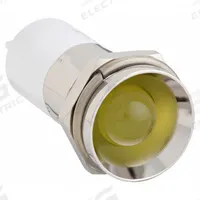APPROVED VENDOR Protruding Panel Light: 16 mm Panel Mounting Hole Dia, LED, Yellow, Protruding Head (MPN 24M158). Key specifications — Brand: APPROVED VENDOR; Electrical Connection: 0.11 Male Quick Disconnect.