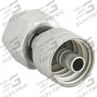 AEROQUIP Hydraulic Crimp Fitting: Steel x Steel, Straight, -8 For Hose Dash Size, Metric x Crimp (MPN 1A12DL8). Key specifications — Fitting Gender: Female x Genderless; Fitting Connection Type: Metric x Crimp; Brand: AEROQUIP; Thread Size: M22-1.5; For Hose Dash Size: -8.