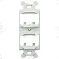 PANDUIT 106 Module Frame: Duplex, White, 4 Ports, CF1064WHY. Key specifications — Color: White; Brand: PANDUIT.