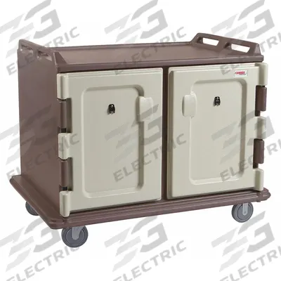 CAMBRO Meal Delivery Cart: 20 Trays, Non-Pass-Through, 2 Doors, Insulated - Polyethylene Meal Delivery Carts