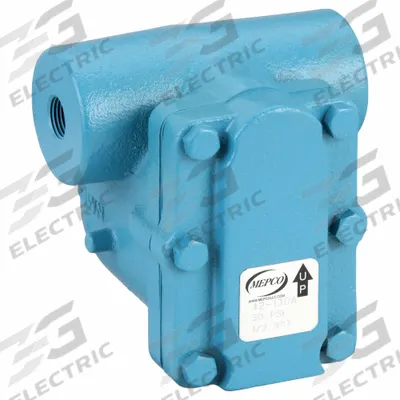 MEPCO Steam Trap: Cast Iron, 1 in FNPT, 1,500 lb/hr, 75 psi Max., 450°F Max. - Cast Iron In-line Float & Thermostatic Steam Traps