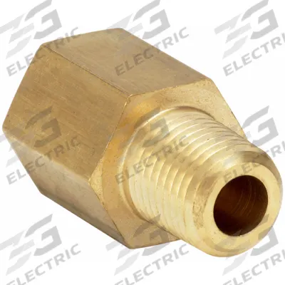 PARKER Metal Pipe Straight: Straight, Brass, 1/4 in x 1/4 in, 3,900 psi - Threaded Extreme-Pressure Hydraulic Pipe Fittings