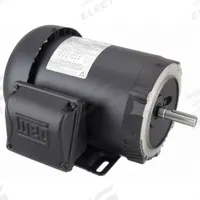 WEG General Purpose Motor: C-Face/Rigid Base Mount, Totally Enclosed Fan Cooled, 3/4 hp, 1,755 RPM (MPN .7518ES3E56C-S). Key specifications — Brand: WEG; Nameplate Voltage @ 60 Hz: 208-230/460V AC; Full Load Current @ 60 Hz: 2.70-2.44/1.22 A; Nameplate RPM @ 60 Hz: 1,755 RPM; Motor Enclosure: TEFC.