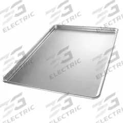 CHICAGO METALLIC Sheet Pan: Sheet Pan Pan, Full Sheet Pan Size, Aluminum, Glazed, Solid, Closed Bead (MPN 40808). Key specifications — Bead Closure: Closed Bead; Coating: Glazed; Pan Style: Sheet Pan; Perforation: Solid; Brand: CHICAGO METALLIC; Color: Gray; Material: Aluminum; NSF Certified: No.