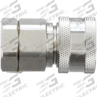 SNAP-TITE Hydraulic Quick Connect Hose Coupling: 1/4 in, 316 Stainless Steel, 1/8"-27 Thread Size (MPN SVHC4-2F). Key specifications — Thread Size: 1/8"-27; Seal Material: Nitrile; Brand: SNAP-TITE.