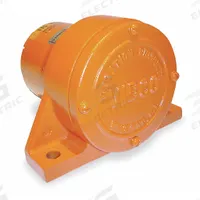VIBCO Electric Vibrator: SPRT Series, 20 lbf, 115V AC, 0.6/0.24 A, 3,200 vpm, 200 lb Bin Wt Capacity (MPN SPRT-21). Key specifications — attr661947: 0.6/0.24 A; attr661979: 45 dBA; attr661970: 115V AC.