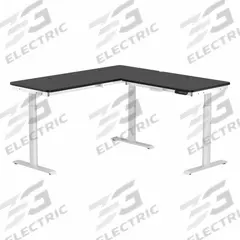 VERSADESK Standing Desk: Black, Wood, 60 in Overall Wd, 60 in Overall Dp, 45 1/2 in Max Desktop Ht (MPN VT1296060-03-01). Key specifications — attr989930: White; attr989931: Laminate; attr989903: VERSADESK; attr989914: Black; attr989916: Wood.