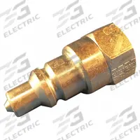 AEROQUIP Hydraulic Quick Connect Hose Coupling: 3/8 in Coupling Size, Steel, 7.57 lpm Max. Flow Rate (MPN FD35-1008-06-06). Key specifications — Brand: AEROQUIP; Body Material: Steel; Thread Size: 9/16"-18.