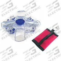 MEDSOURCE CPR Faceshield: 1 People Served, Adult/Child/Infant, Disposable, Mesh Case Type (MPN MS-21106). Key specifications — Disposability: Disposable; Case Type: Mesh; Includes: Gloves; Case Material: Vinyl; Brand: MEDSOURCE; Patient Type: Infant; Product Type: CPR Face Shield.