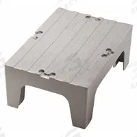 CAMBRO Dunnage Rack: 12 in x 30 in x 21 in, Polypropylene, 1,500 lb Load Capacity, Gray (MPN EADRS30480). Key specifications — Color: Gray; Brand: CAMBRO; Material: Polypropylene; Included: Modular Connector.