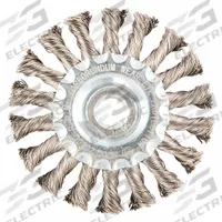 APPROVED VENDOR Wire Wheel Brush: Twisted Stainless Steel, 4" Dia x 1/2" Wd, 5/8"-11 Arbor (MPN 66254443299). Key specifications — Brand: APPROVED VENDOR.