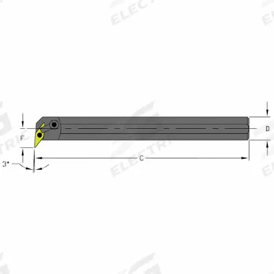 ULTRA-DEX USA Indexable Boring Bar: S24U MVUNR3 (MPN 957-000-437) - Indexable Boring Bars