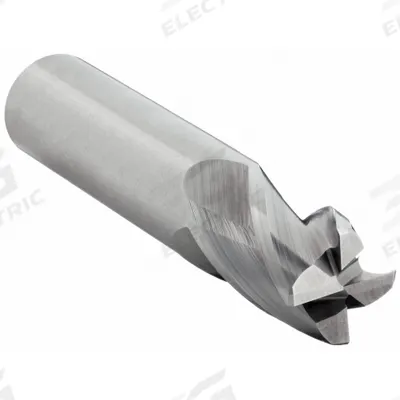 WIDIA HANITA Corner Chamfer End Mill: Carbide, TiAlN Coated, 4 Flute, 1/2" Mill Dia - Fast-Cutting Carbide Corner-Chamfer End Mills