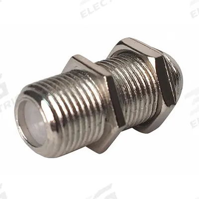 VITEK Audio/Video Adapter: (1) F-Type Female x (1) F-Type Female Adapter, Max. 1,000 MHz - Coaxial Splitters & Adapters for Data, Audio & Video